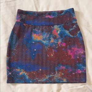 Galaxy Print Women's Skirt